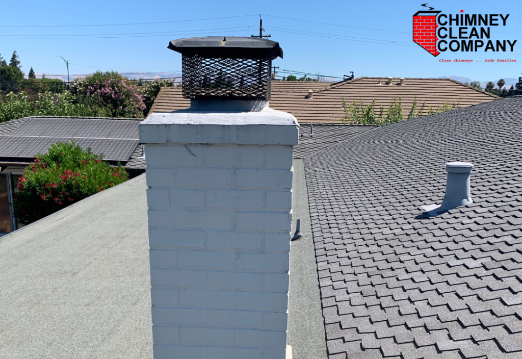 Chimney cap installation service in San Jose by Chimney Clean Company, Inc protecting fireplace chimney from moisture damage