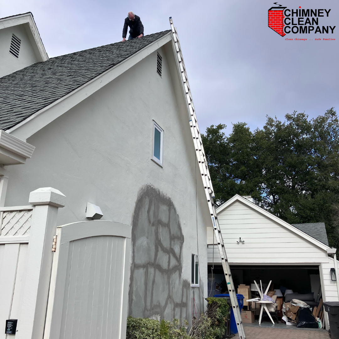 Chimney cap installation project